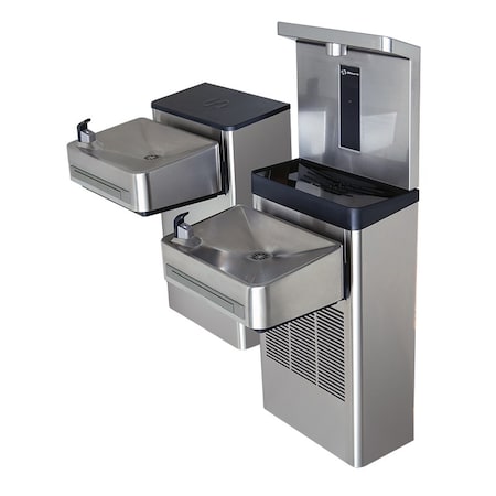 Haws Wall Mount Hi-Lo ADA Water Cooler with Bottle Filler 1212S